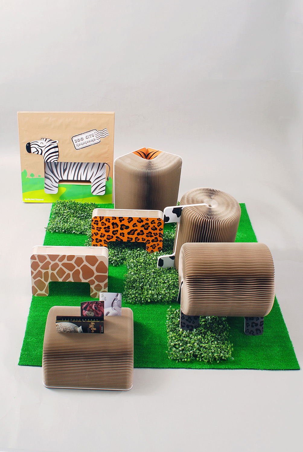 B134Zoo City Stool/Honeycomb動物城市蜂巢傢俬椅凳_全圖