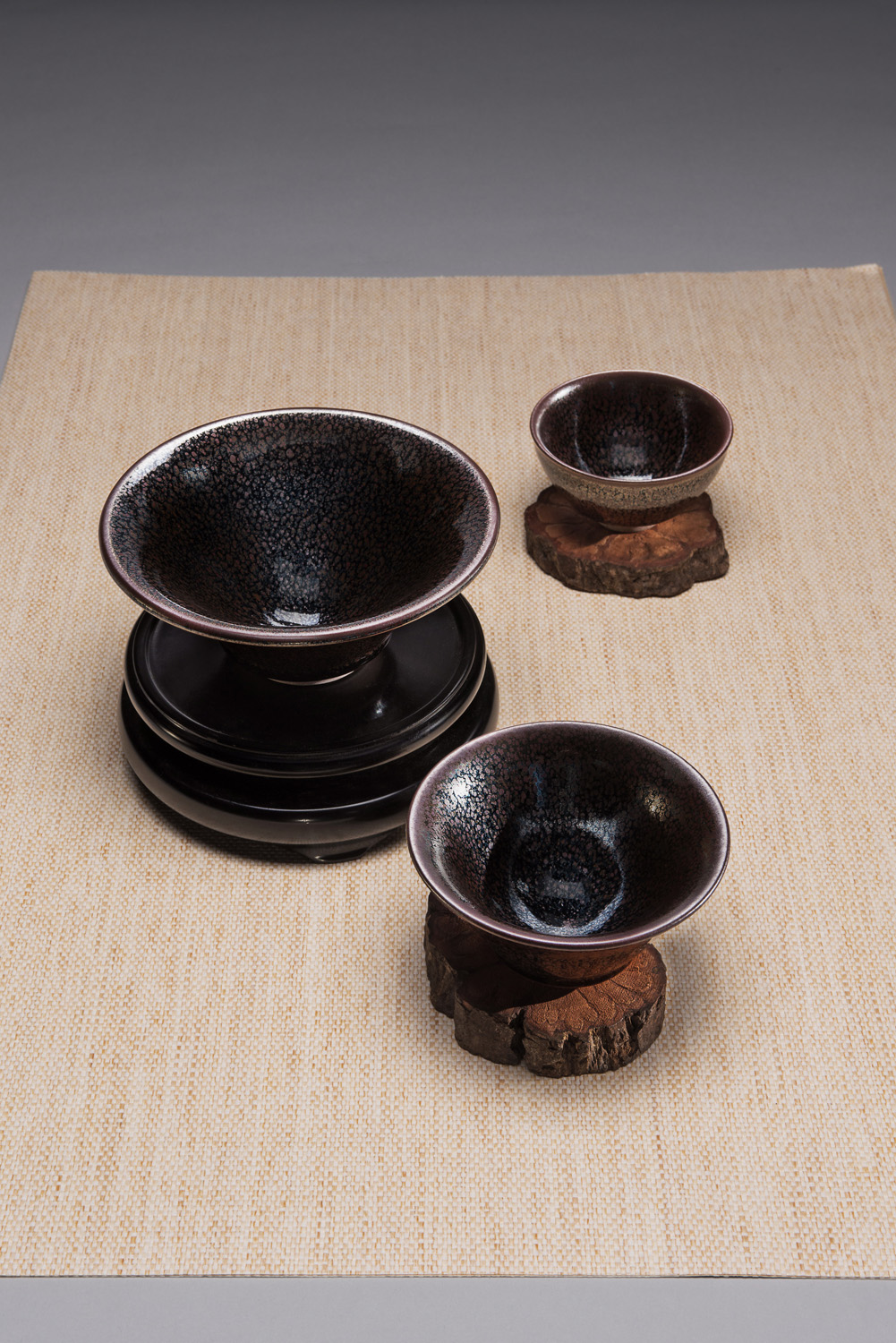 A020隱曜油滴天目茶盞(碗)_全圖